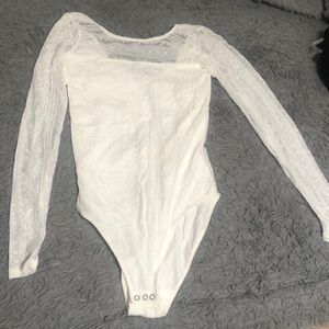 Ivory lace bodysuit